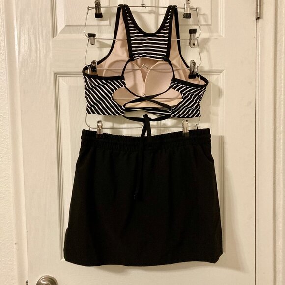 Excellent Condition, 2-pcs Swim Set, Black & White - Picture 4 of 5